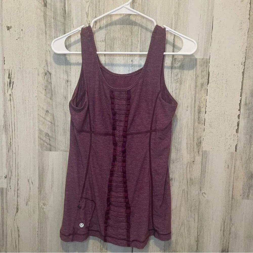 Lululemon Run‎ Free Tank- Heathered Plum Size 8